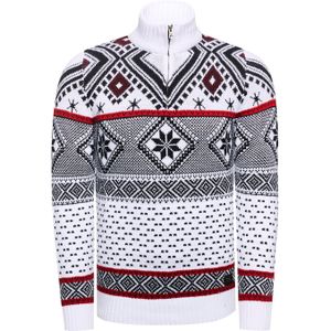 Rusty Neal - Grof Gebreide Trui - Heren - Casual Pasvorm - Opstaande Kraag met Rits