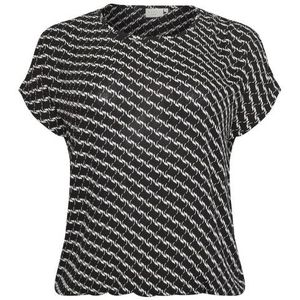 KAFFE - Kcmarca Ami Blouse - Viscose - Met Ronde Hals - Allover Print