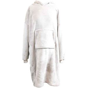 Unique Living hoodie oversized dove white -70x110cm