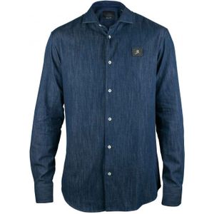 Philipp Plein - Diamond Cut LS Skull - Overhemd - Blauw