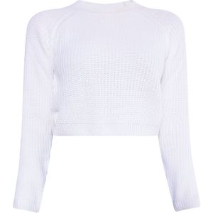 Gebreide Trui - Effen - Knitwear - Lange Mouw - Losse Pasvorm