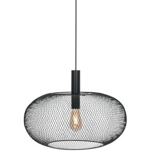 Anne Lighting Moderne hanglamp - acryl modern retro e27 l: 50cm voor binnen woonkamer eetkamer zwart