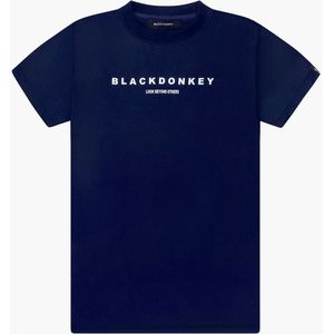 Black Donkey Apollo t-shirt i dark blue/white