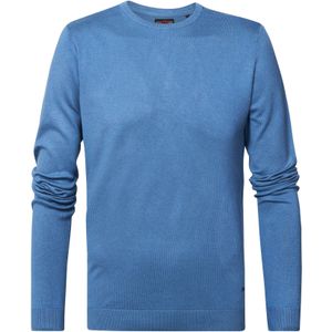 Petrol Industries - Fijn Gebreide Pullover - Blauw