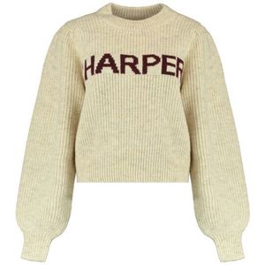 Harper & Yve - Lysanne - Longsleeve - Beige - Gebreide Trui