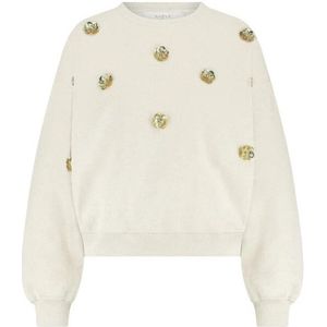 Nukus - Beatriz Flower - Pullover - Beige - Dames