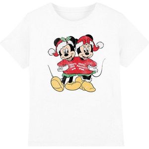 Disney Kinder/kids mickey & minnie mouse kerst trui t-shirt
