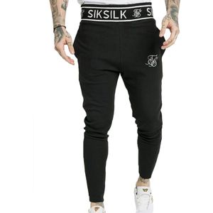 Siksilk Branded rib joggers