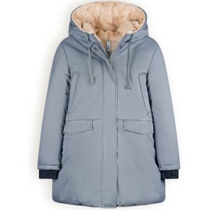 NoBell Meisjes winterjas lang met capuchon belvine rosemary