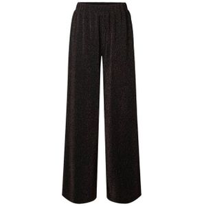 Selected Femme - Slfanja HW Relaxed Pants - Broek - Bruin - Polyester