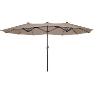 SenS-Line marbella parasol taupe 270x450 cm -