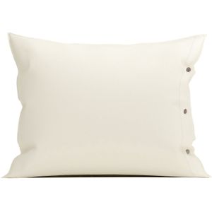 Yellow Kussensloop percale pillowcase off white 60 x 70 cm