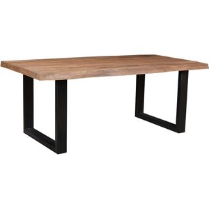 Brix eetkamertafel u poot 220 cm mangohout eettafel