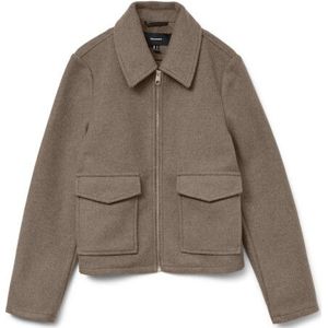 Vero Moda - Vmsafir Short Jacket - Jas - Fossil/Melange - Dames