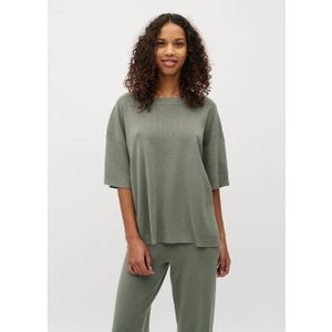 mbyM - Sitta-M - Fijngebreide Trui - Groen - Korte Mouwen