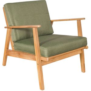 SenS-Line lissabon lounge stoel groen acaciahout