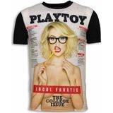 Local Fanatic Playtoy the college issue digital rhinestone t-shirt