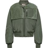 Only Kogemmy nylon fleece mix bomber cp