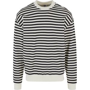 Urban Classics Heren sweatshirt met gestreepte ronde hals