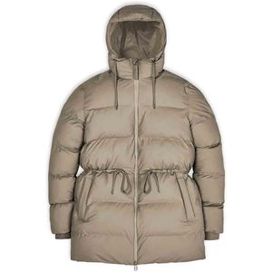 Rains 15370 puffer w jacket taupe