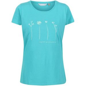 Regatta - T-shirt - Bloem Motief - Korte Mouwen - Ademend - 100% Katoen