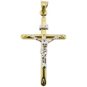 Christian Bicolor gouden christus kruis