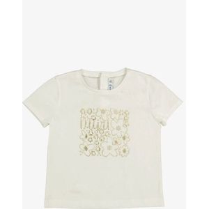 Mayoral - T-shirt - White Gold - Meisjes
