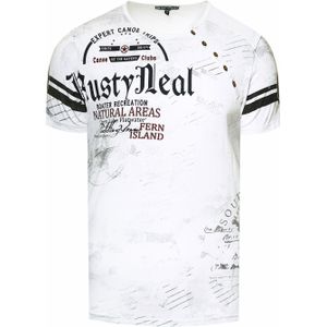 Rusty Neal - T-shirt - Zwart - 100% Katoen - Normale Pasvorm