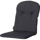 Madison kuipstoelkussen hoge rug basic black ca. 96x45 cm set van 4