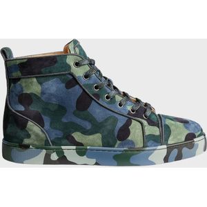 Christian Louboutin Louis orlato camouflage high top sneakers