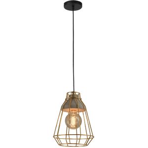 QUVIO Hanglamp beton en staal quv5096l-gold