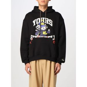 Msgm - Hoodie - Zwart - Katoenmix - Berenprint