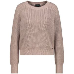 monari - Trui - Nude - Knitwear - Ronde Hals - Lange Mouwen