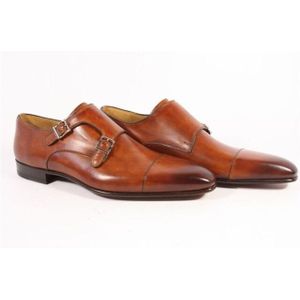 Magnanni - 16016 - Gespschoenen - Cognac - Leer