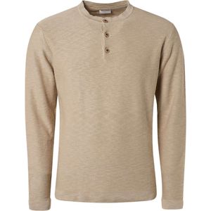 No Excess Pullover granddad garment dyed with sand