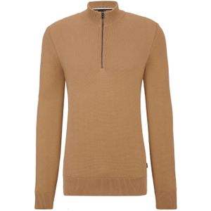 BOSS - Embrando-P - Sweater - Beige - Kwart Rits