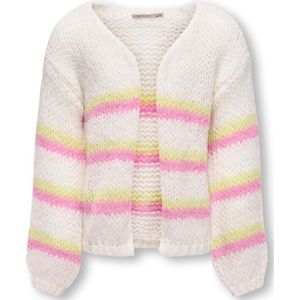 KIDS ONLY GIRL Gestreept Vest KOGNORDIC LIFE Wit/Roze/Geel