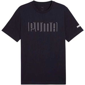 Puma - Grafisch Sport T-shirt - Heren - Katoen - Korte Mouwen
