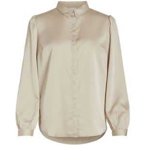 Vila 14063320 viellette satin l/s shirt noos