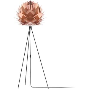 Umage Silvia medium vloerlamp copper met tripod zwart Ø 50 cm