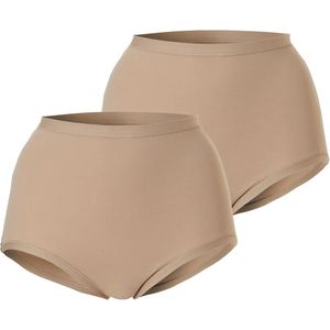 Cotonella Dames tailleslip maxi huidskleur 2-pack