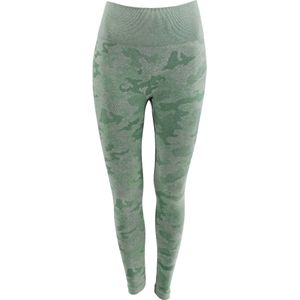 Legend Sports Dames sportlegging camo green