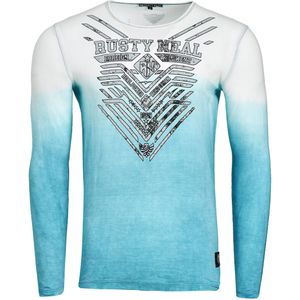 Rusty Neal - Lang Shirt - Gewassen - Slim Fit - 100% Katoen