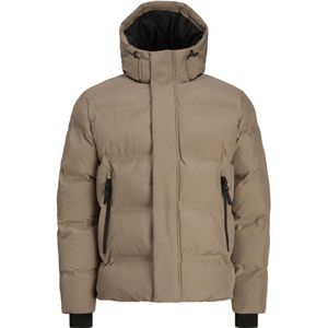 Jack & Jones - Jcofusion - Puffer Jacket - Taupe - Winterjas