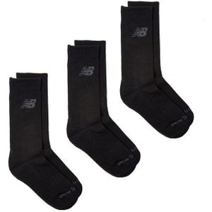 New Balance - Performance Crew Sokken - Zwart - 3 Pack