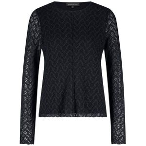 Tramontana - O01-17-401 - Top - Zwart - Lange Mouw