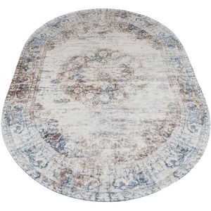 Veer Carpets Vloerkleed viola taupe ovaal 200 x 290 cm