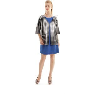 Conquista Fashion - Gestreept Vest - Met Zakdetail