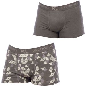 Pack-2 Boxers ademende stof KLB2 heren