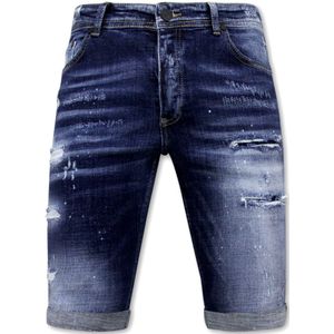 Local Fanatic Stretch short h paint splash slim fit